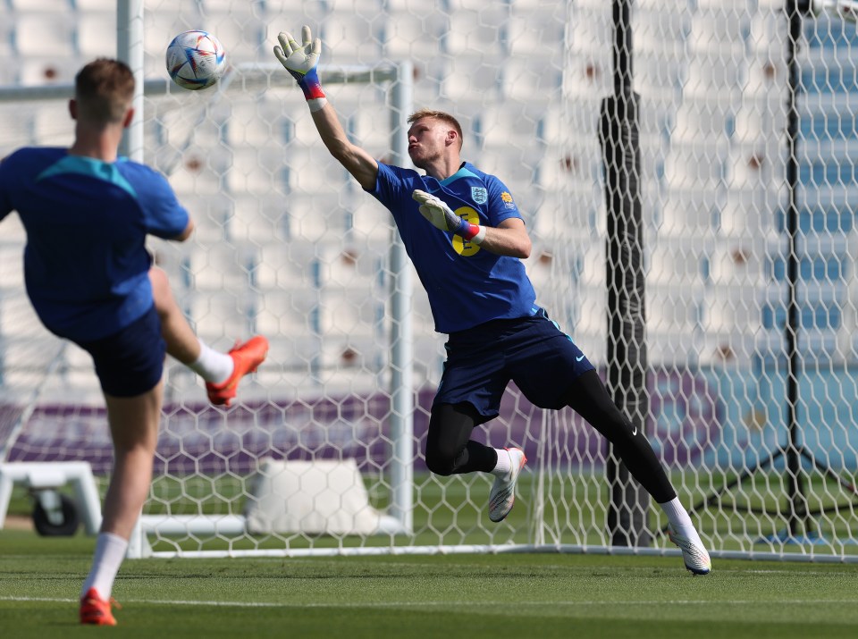 Aaron Ramsdale is competing with Jordan Pickford and Nick Pope for the starting spot for England