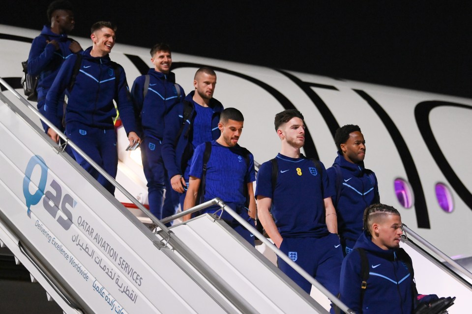 England stars get their first look at Qatar