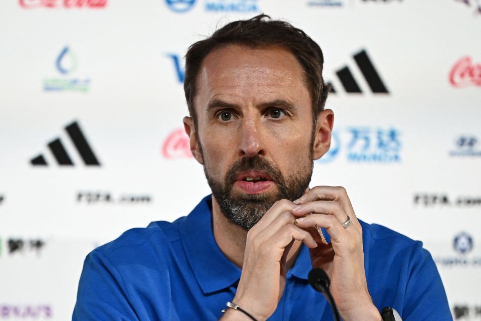 Gareth Southgate speaks during a press conference