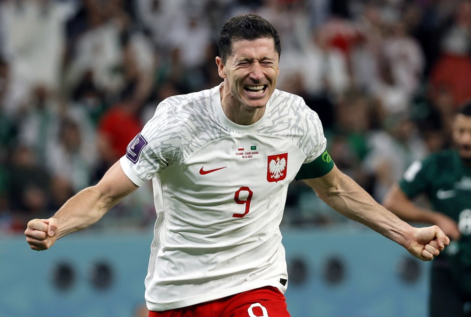 Lewandowski could not hold back the emotions