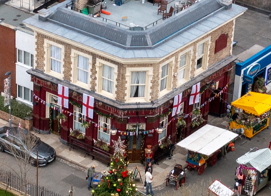 The new EastEnders set is an exact replica of the old one