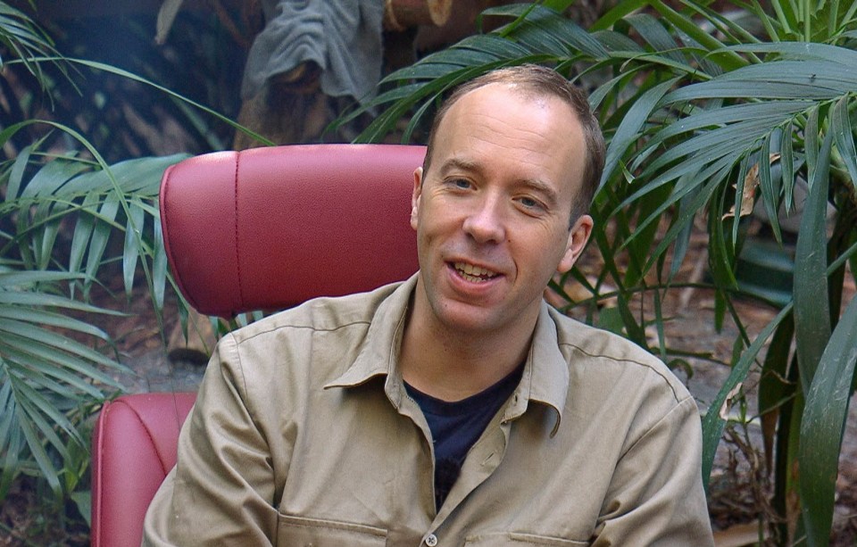 Matt Hancock is one of the remaining 11 famous faces in the jungle