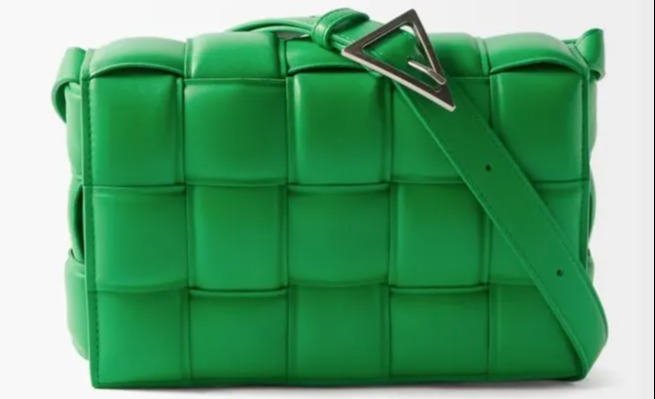 This green bag will set you back £3,140 at Bottega Veneta