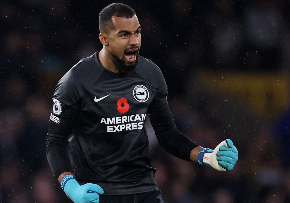 Man Utd and Chelsea like the look of Brighton goalie Robert Sanchez