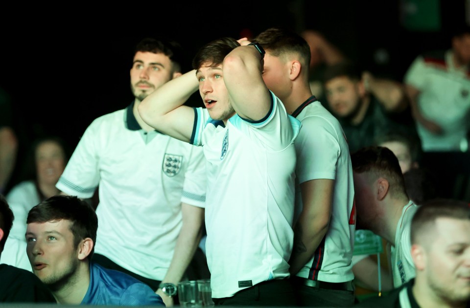 Fans at the Winter Gardens, Blackpool, cried out as Southgate's lads misfired against Wales