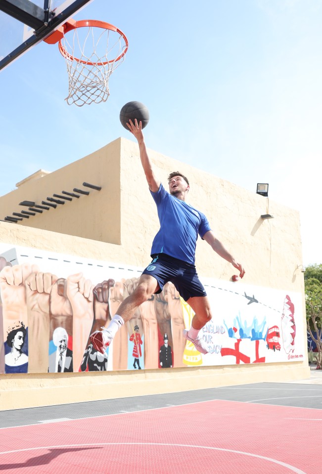 Mason Mount enjoyed his down time by playing basketball