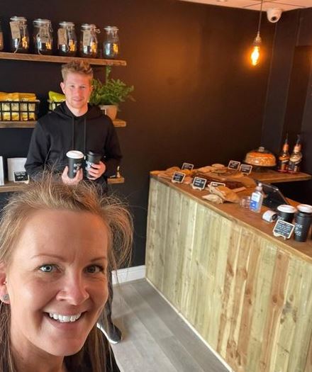 The couple opened the Manchester cafe together and it's been a success - with some celebrity fans like Kevin De Bruyne