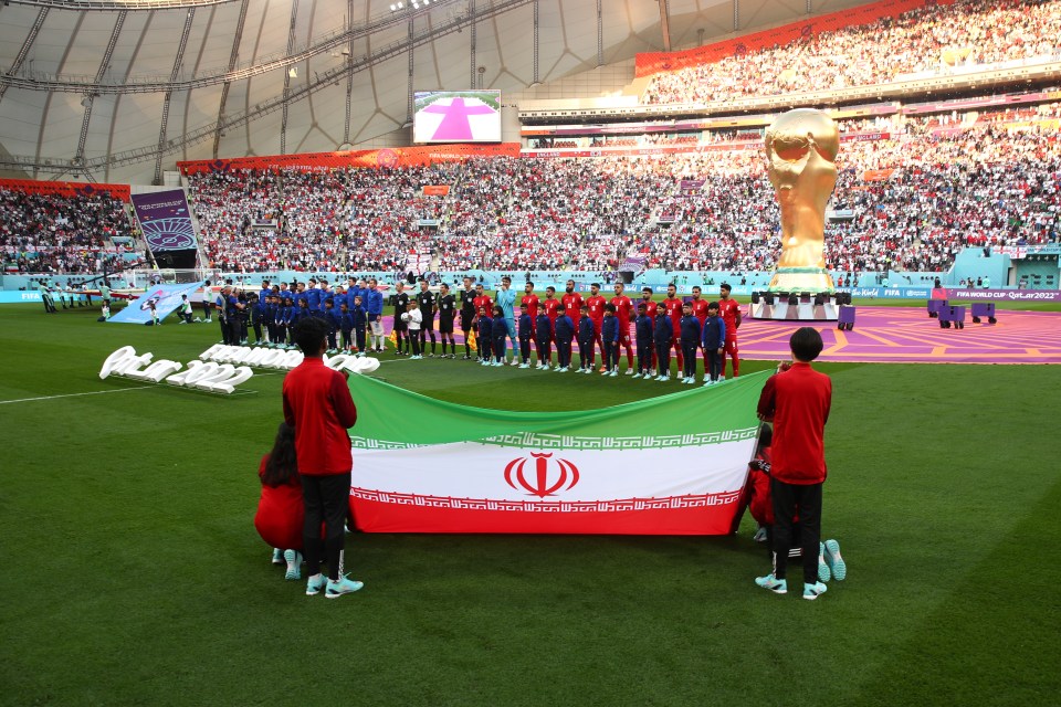 Iran's team made their first gesture in apparent support of the protests