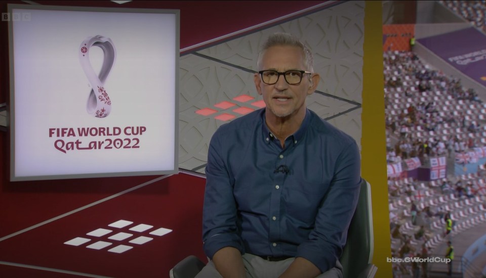 Gary Lineker could not resist poking fun at his colleague