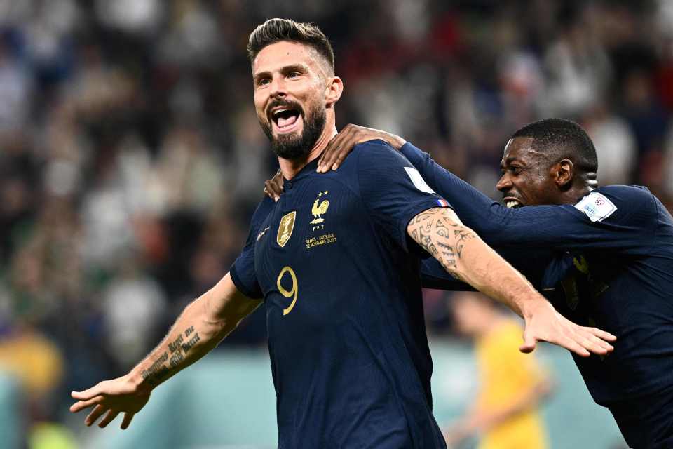 Olivier Giroud scored twice as France came from behind to beat Australia 4-1