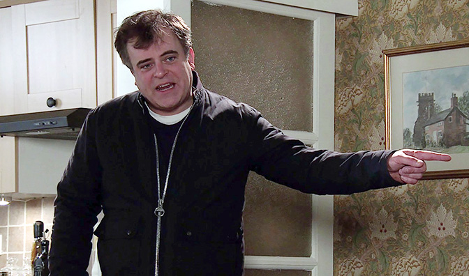 Coronation Street's Simon Gregson is often naughty on set