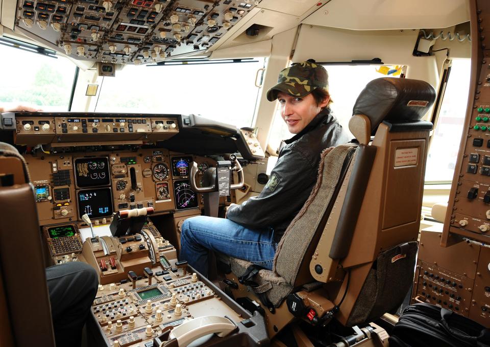 James Blunt learnt to fly a plane before he could drive