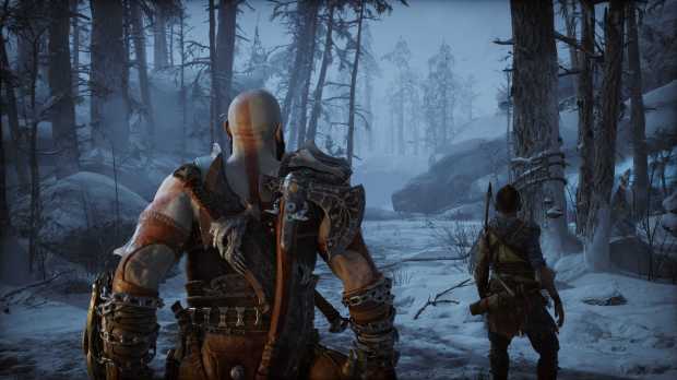 God of War Ragnarok screenshot showing Kratos and Atreus