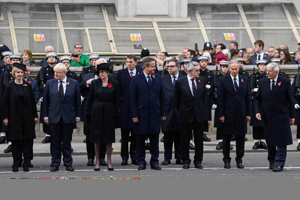 Seven former Prime Ministers, including Gordon Brown, Tony Blair and John Major attended the memorial