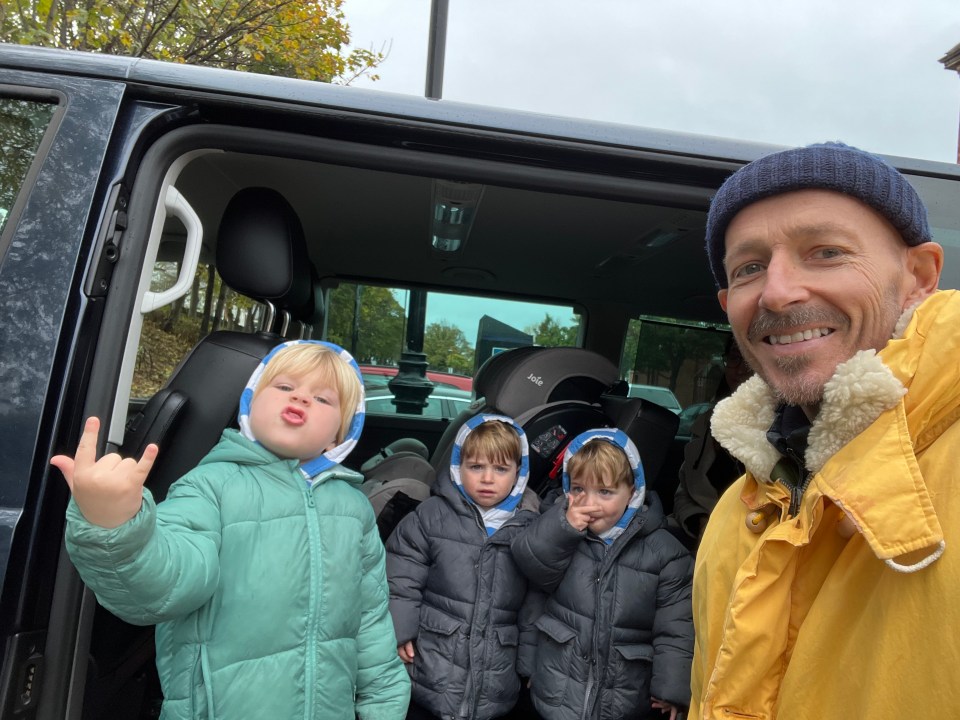 The host, pictured with his kids, reveals ‘I’m a family man and I need to put a roof over our heads and food on the table’