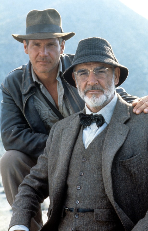 Harrison Ford and Sean Connery in Indiana Jones and the Last Crusade