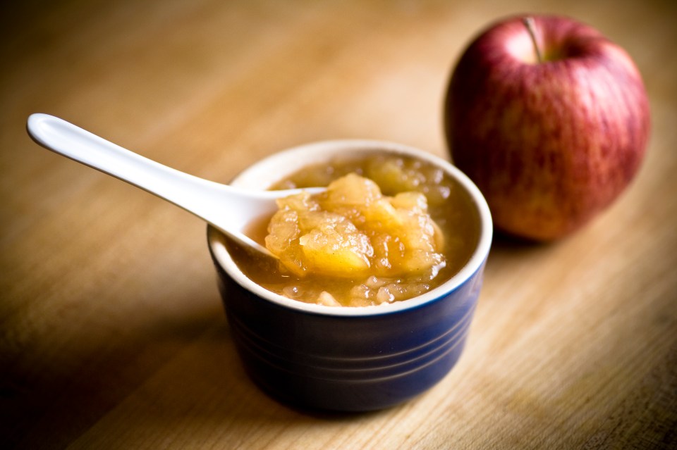 Homemade apple sauce as this is a great ingredient to hydrate tone, lighten and cleanse the skin