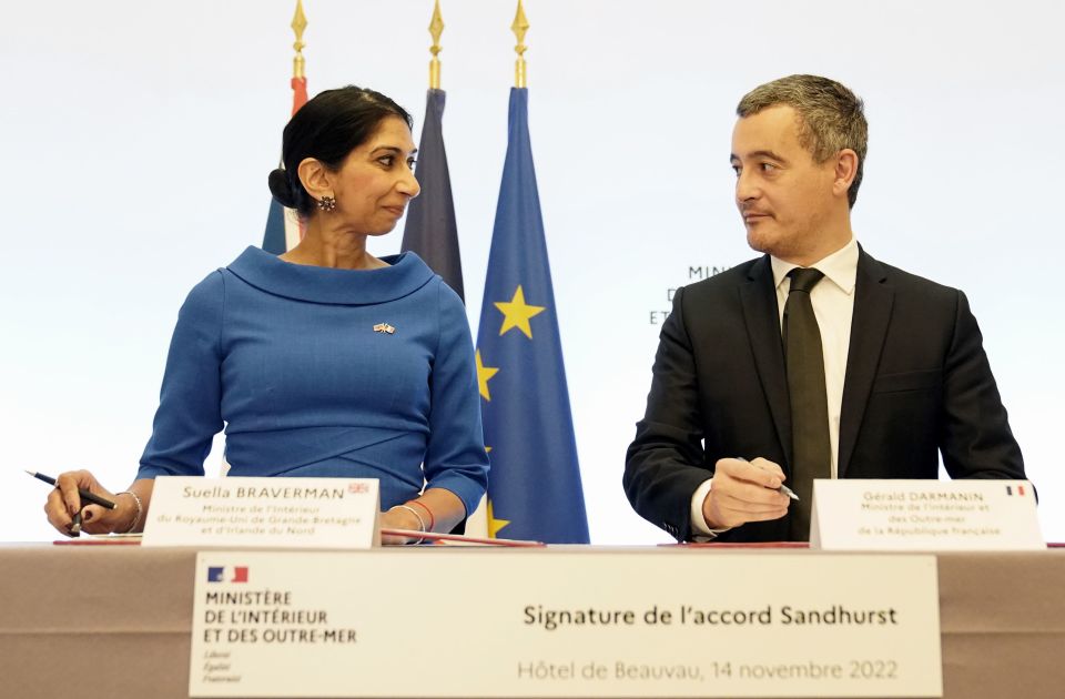 Suella Braverman signs a historic deal with French Interior Minister Gerald Darmanin, to tackle the small boats crisis