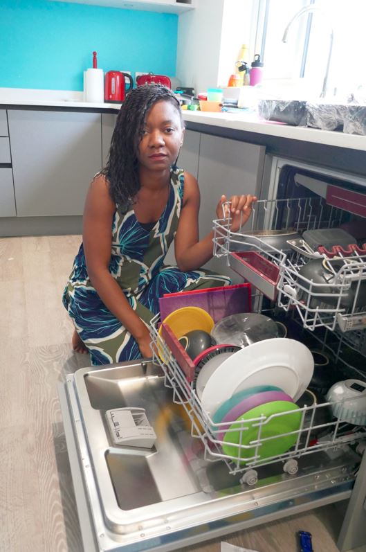 The mum-of-two happily gets her husband and kids to do chores on her behalf