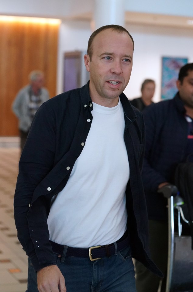 Matt pictured touching down at Brisbane airport ready for the new I'm A Celeb series