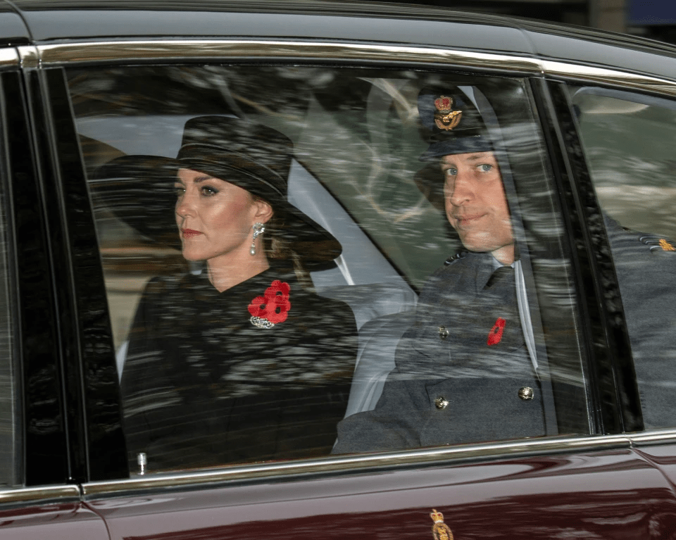 Kate and William arrived at the service together