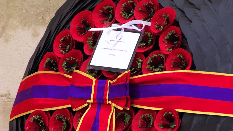 The wreath paid a special tribute to the Queen