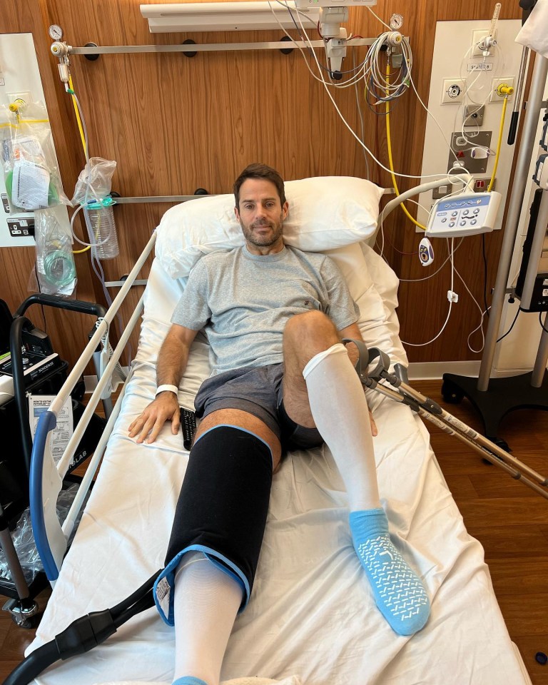 Jamie Redknapp has revealed he's undergone a knee replacement