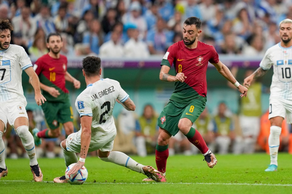 Uruguay were understandably furious after a penalty was given for this handball