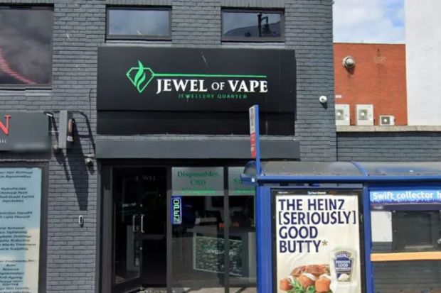 Birmingham's Jewel of Vape shop