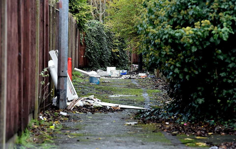 Rubbish is often dumped around the block and left to rot