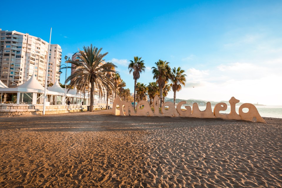 La Malagueta is the nearest beach to the old town, is a sandy stretch of more than 1,200 metres