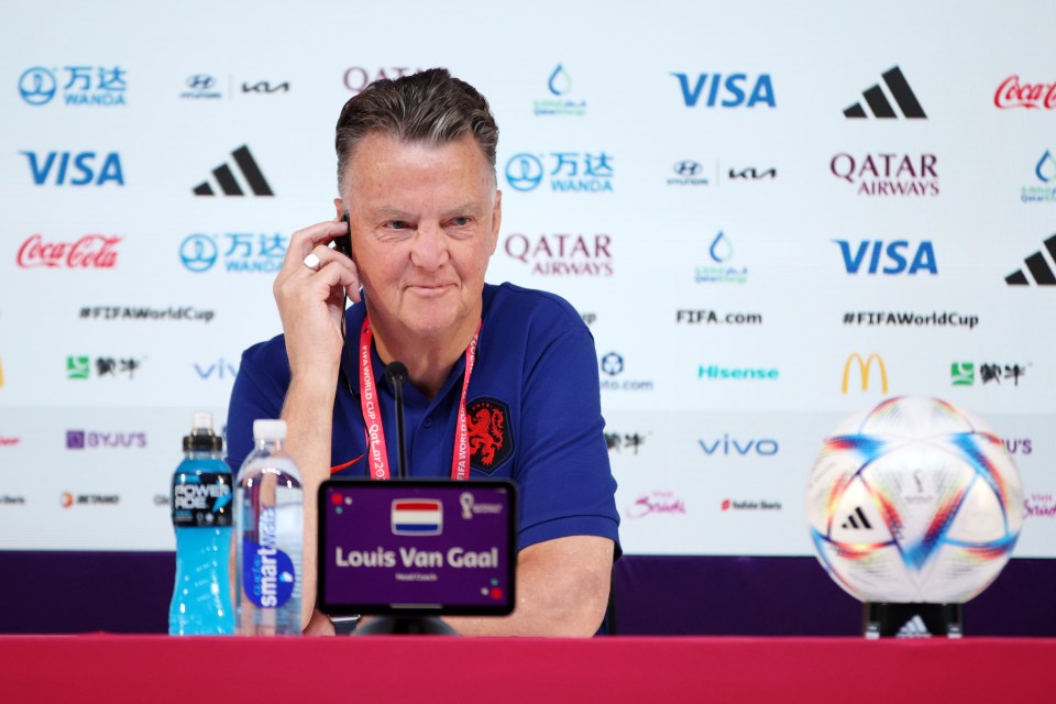 Netherlands manager Louis van Gaal was moved by a young reporter