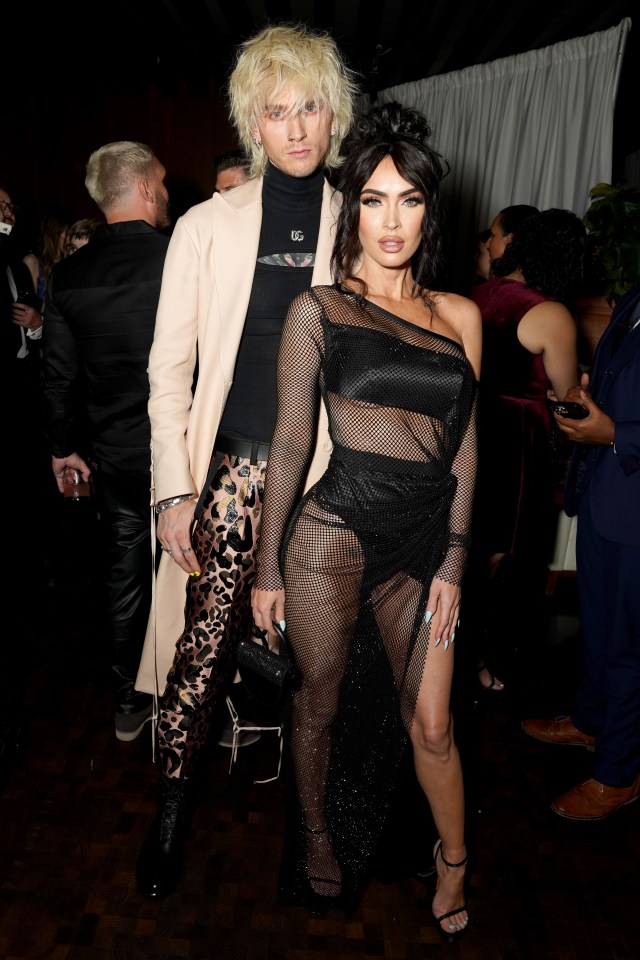 Megan Fox was with Machine Gun Kelly at the GQ Men of the Year party