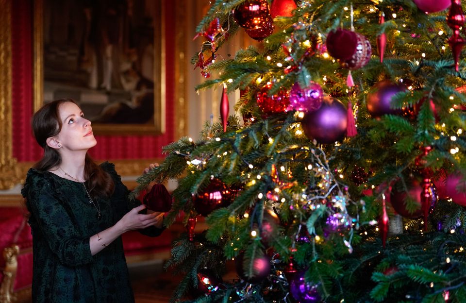 A bauble is strung up a month before Christmas on November 24