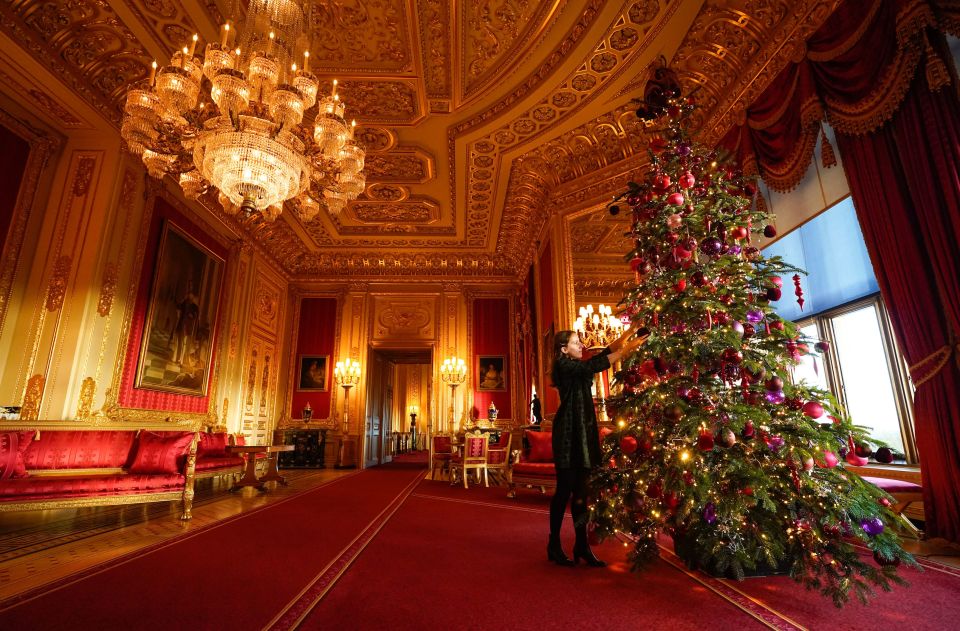 Christmas decorations have already gone up in Windsor Castle