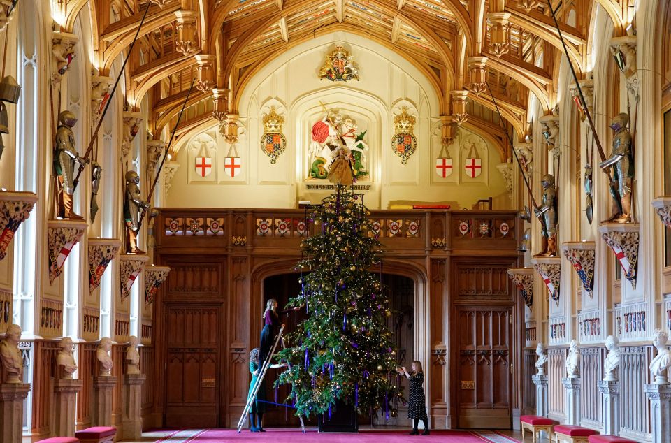 The 20ft fir was felled from Windsor Great Park