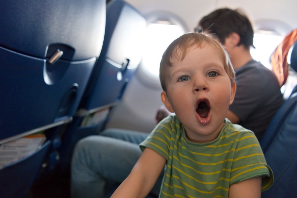 The kid started annoying the passengers around him when the plane took off (stock image)