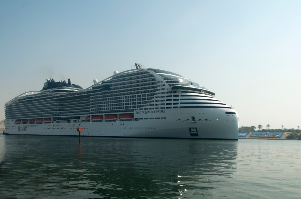 MSC World Europa, which will be used as England's Wags' World Cup base, is on its way to Qatar