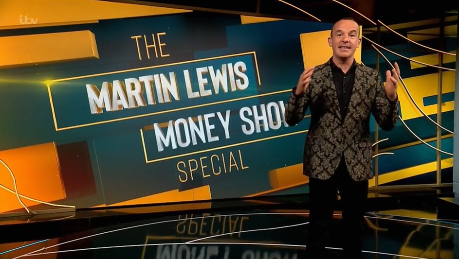 The Martin Lewis Money Show will be on between 8-9.15pm