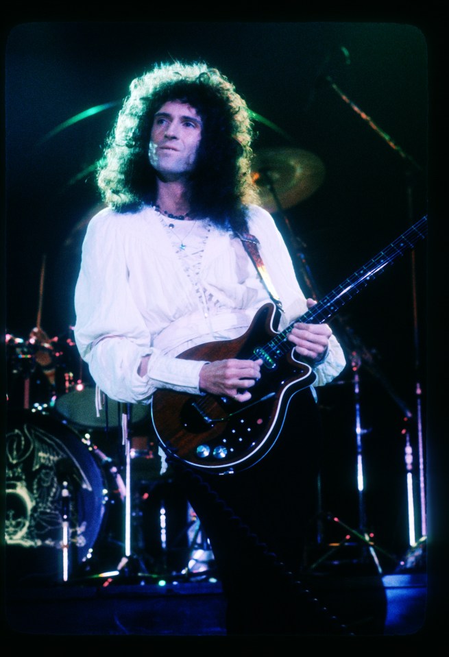 Brian May is one of the world's greatest guitarists - seen here in 1977