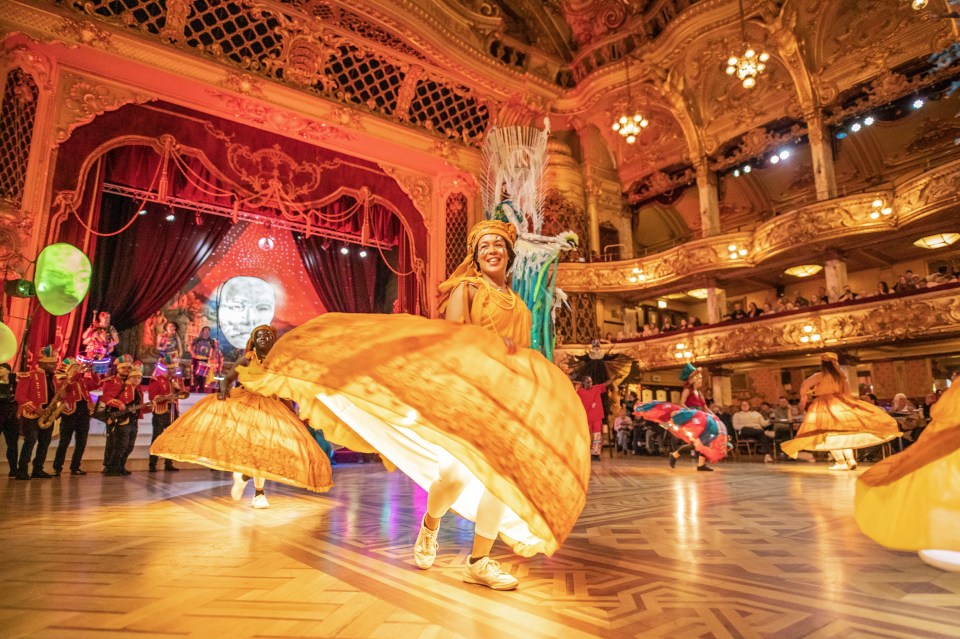 The Lightpool event in Blackpool Tower