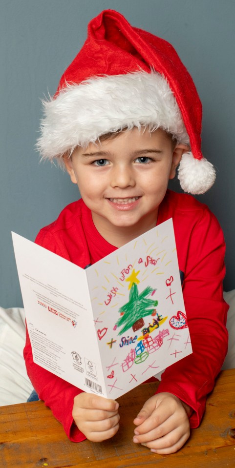 Our youngest winner was little Stanley Deamer, just four, who drew a picture of a Christmas tree surrounded by presents