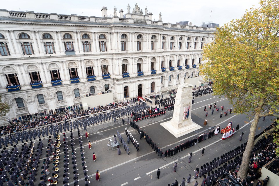 The poignant event takes place at the Cenotaph each year