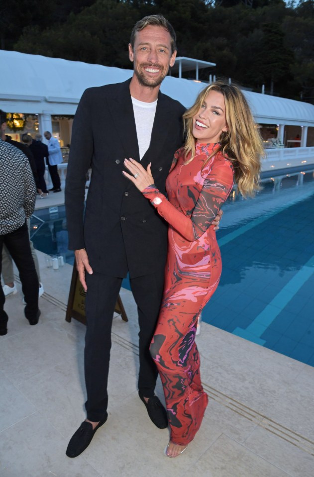 Abbey with ex-England striker husband Peter Crouch