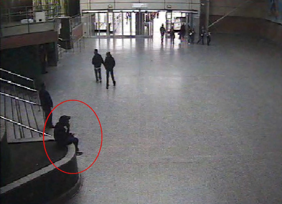 CCTV captured images of suicide bomber Salman Abedi sitting in the foyer of the Manchester Arena