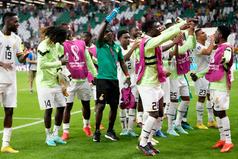 Ghana were delighted and will reach the last-16 if they beat Uruguay