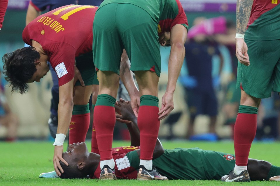 Nuno Mendes suffered a thigh injury in Portugal’s win over Uruguay