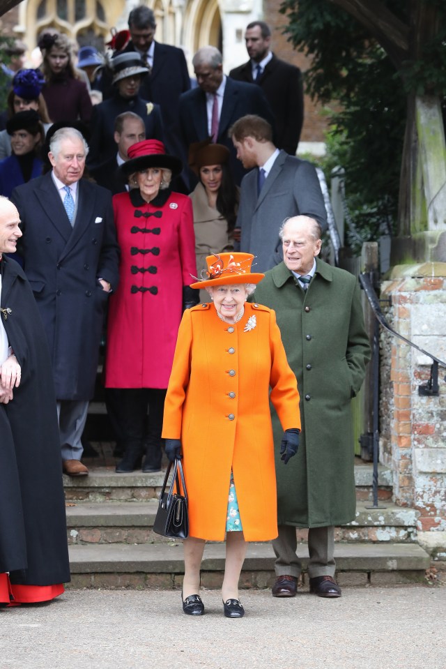 The royals, seen here in 2017, traditionally attend the church service at St Mary Magdalene on Christmas Day