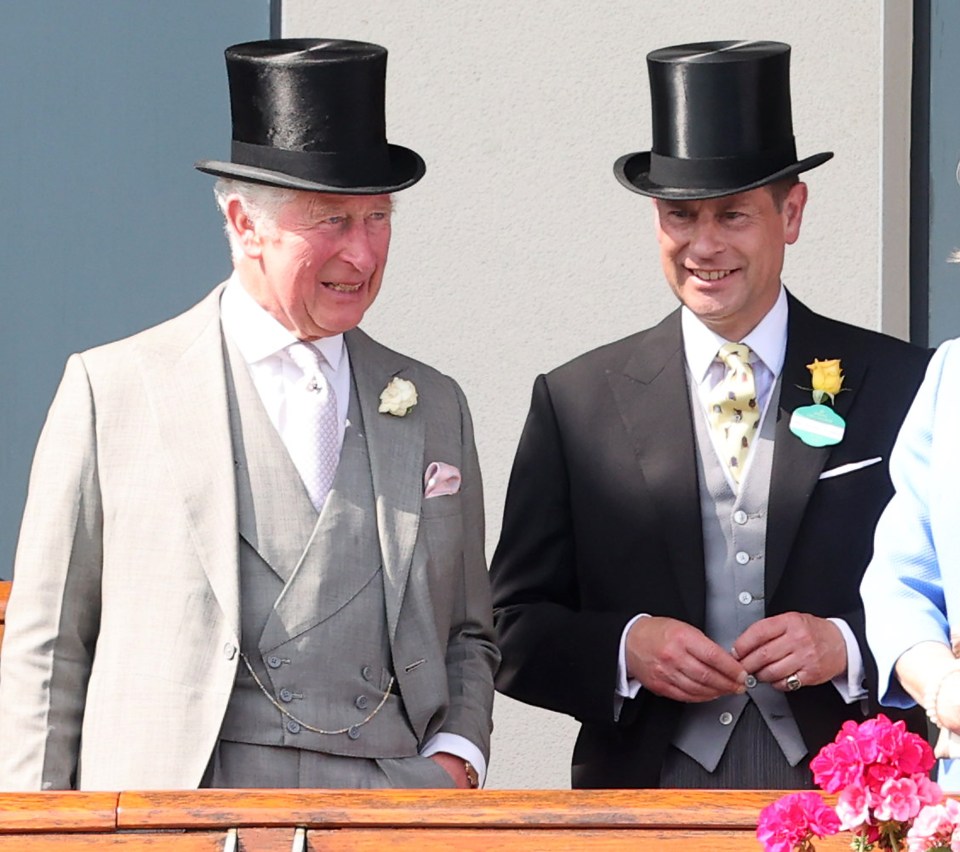 King Charles' younger brother Prince Edward, right, had previously been expected to inherit the title