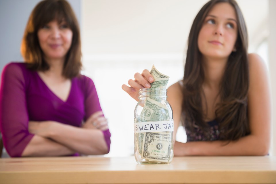 A mum-of-three has revealed why a swear jar never works for cursing kids